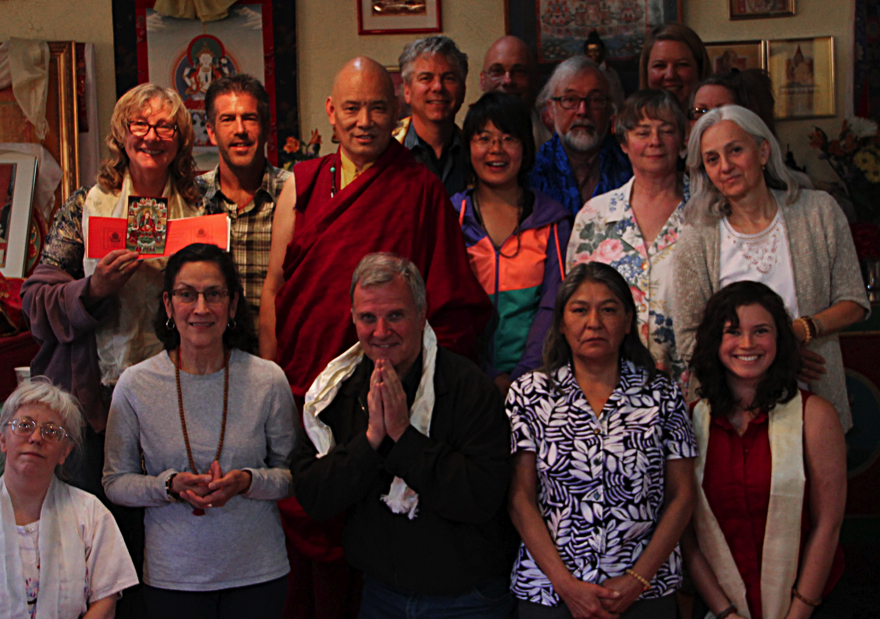Group photo with Lama Tashi